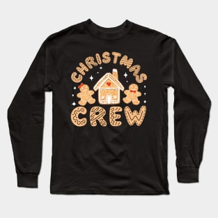 Christmas Crew Holiday Gingerbread Man Long Sleeve T-Shirt